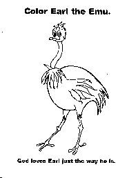 Earl the EMU® coloring page